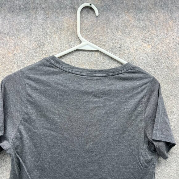 Miami Marlins Shirt Womens Small Charcoal Gray Nike Big Graphic Print Tee - Picture 10 of 11